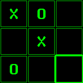 Grid board: tic-tac-toe