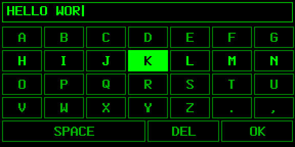 ABC grid keyboard