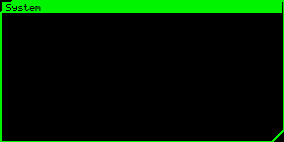 HUD frame: notched + bar title