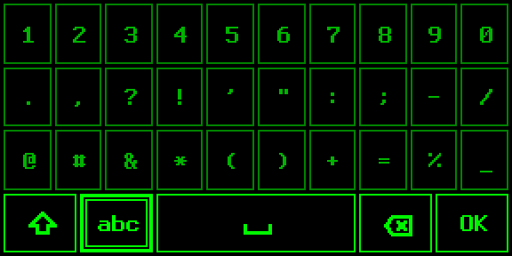 Keyboard: symbols layer, outline