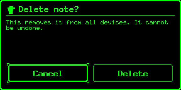 Modal / confirm