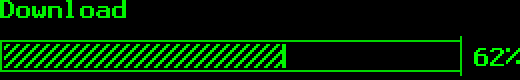 Progress bar, outline