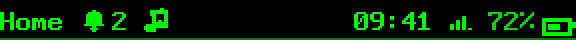 Status bar