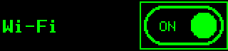 Toggle: on, focused, outline